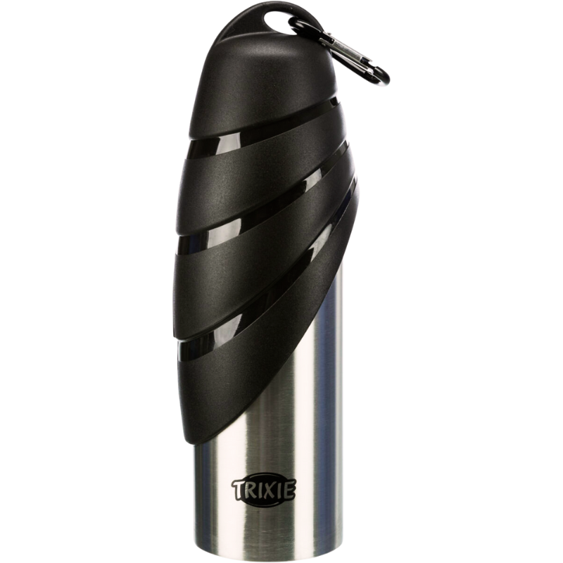 Flasche mit Trinknapf 750 ml – Praktische Lösung für die Wasserversorgung deines Hundes unterwegs!