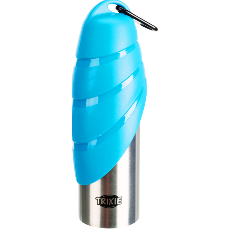 Flasche mit Trinknapf 750 ml – Praktische Lösung für die Wasserversorgung deines Hundes unterwegs!