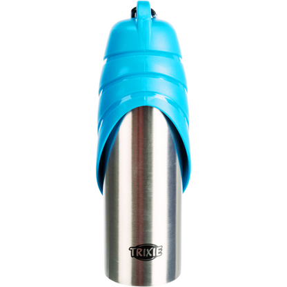 Flasche mit Trinknapf 750 ml – Praktische Lösung für die Wasserversorgung deines Hundes unterwegs!