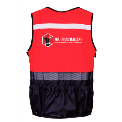 Weste mit Mr. Mantrailing Logo Reflektierend